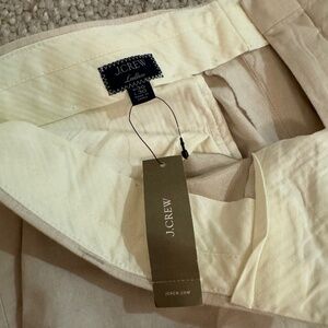 NWT J. Crew Linen Cream Ludlow Suit Pants 30x30